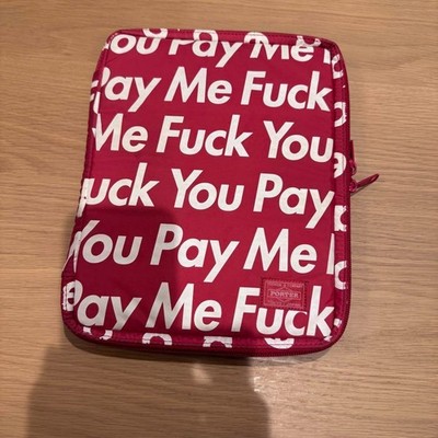 Supreme × PORTER 2012AW iPad Case Red Clutch Bag Pouch JAPAN MADE