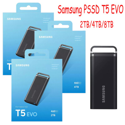 Samsung T5 EVO Portable SSD 2TB 4TB 8TB Type-c USB3.2 External