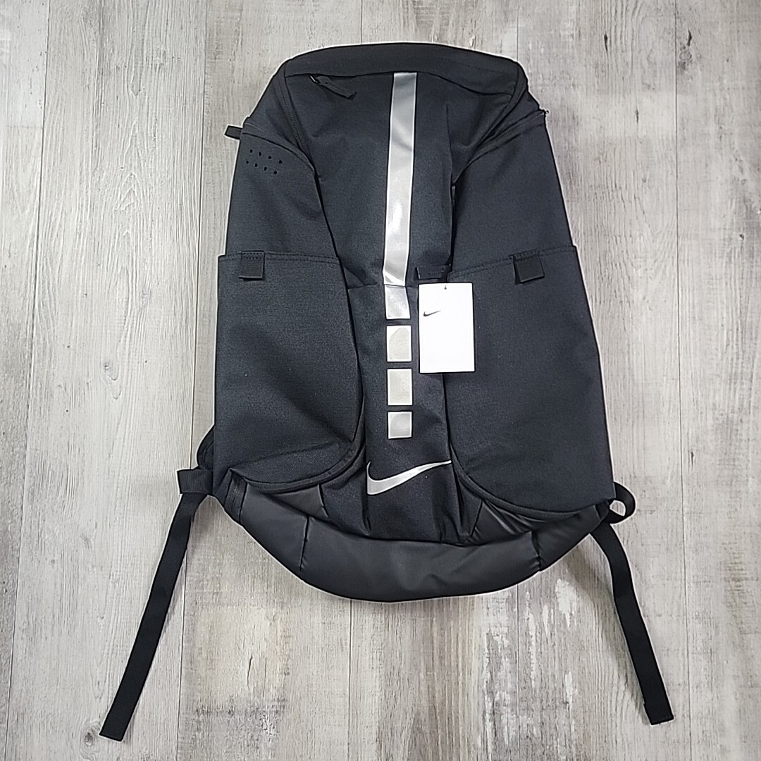 Nike Hoops Elite Pro Backpack Basketball Black Metallic Silver
