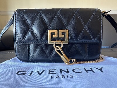 Givenchy - Mini Pocket Quilted Goatskin Leather Belt Bag In Black