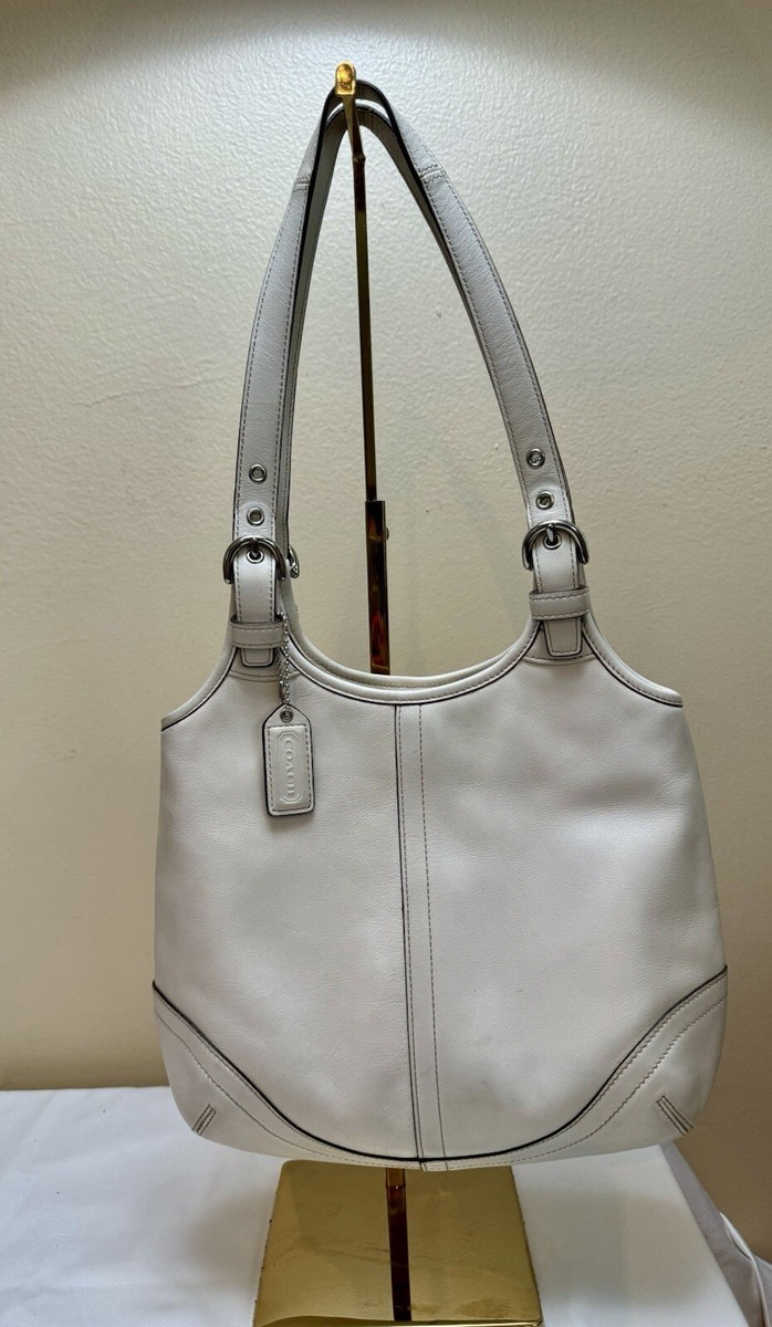 Vintage 2003 COACH Legacy SoHo Hobo #4983 Leather Eggshell Purse