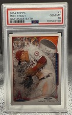 Mike Trout [Gatorade Bath] #1 Prices | 2014 Topps | Baseball Cards
