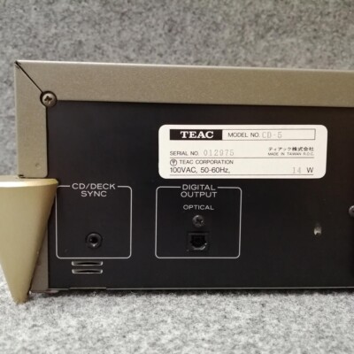 TEAC CD-5 cd player 1994 Vintage with Remote Repaired From Japan