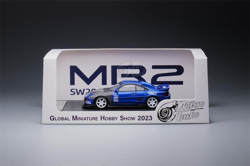 MicroTurbo 1:64 MR2 SW20 modified version Carbon metallic blue
