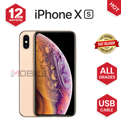 Apple iPhone XS - 64GB/256/512GB - Grey/Silver/Gold - UNLOCKED