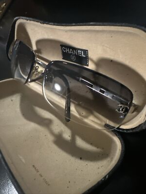 Vintage Y2K Authentic Chanel CC 4067 Rimless Gradient Sunglasses