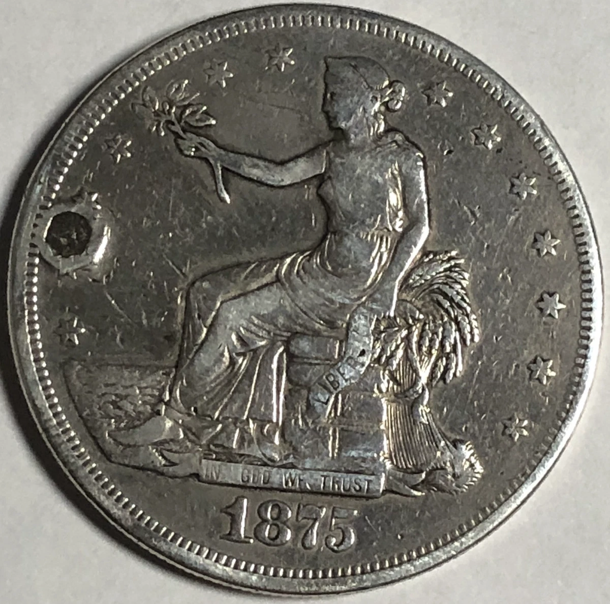 Carson City Silver 1875 Year US Trade Dollars (1873-1885) for sale