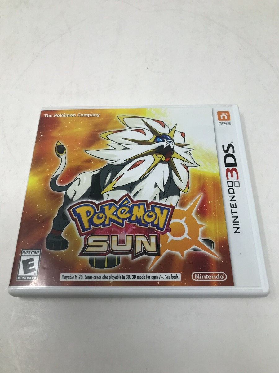 Case and Manual Only NO GAME Pokemon Sun Nintendo 3DS Authentic