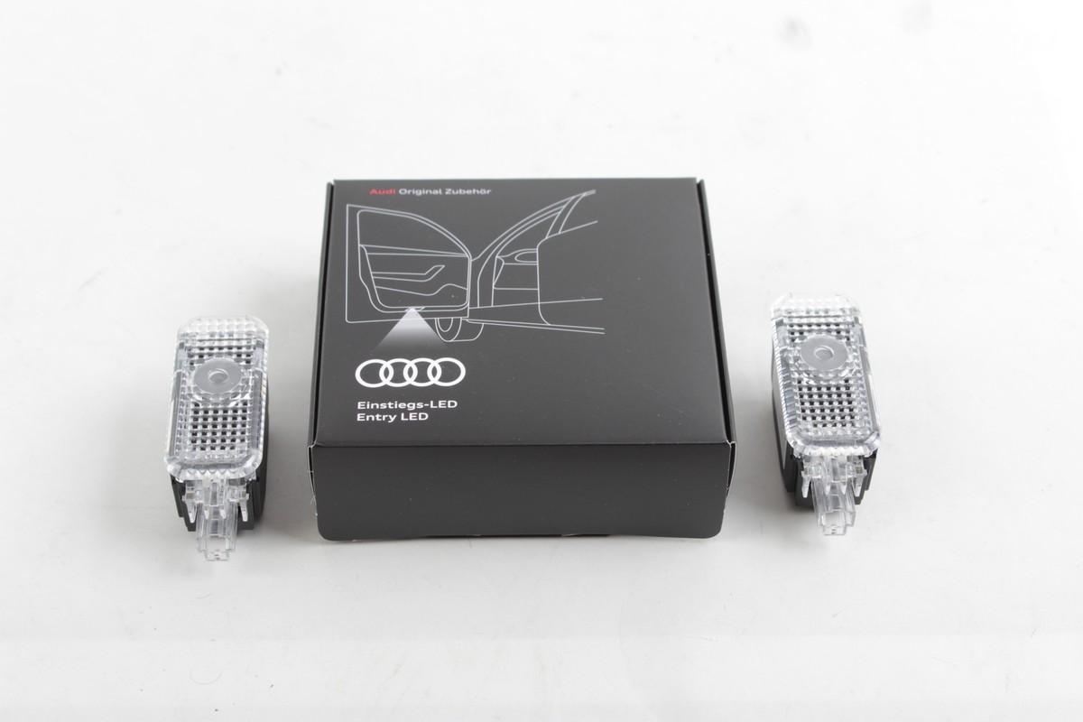NEW OEM AUDI LED Four Rings and Gecko Entry Lights Lamps