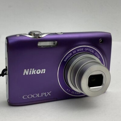 Nikon COOLPIX S3100 purple 14.0MP 5x Zoom Digital Camera | eBay