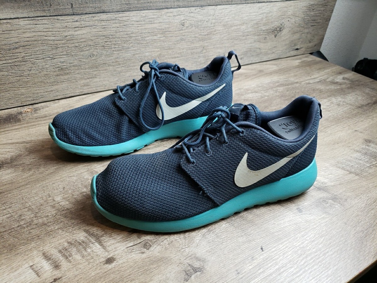 Nike Roshe Run Squadron Blue Sneakers Mens Shoes 511881-443 Aqua