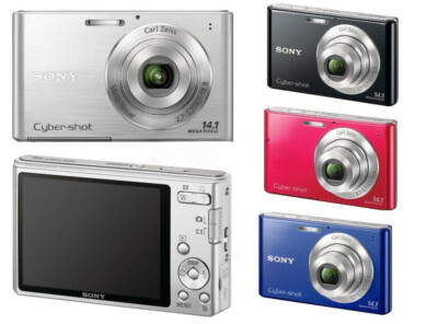 Sony Cyber-shot DSC-W330 14.1MP Digital Camera - Black for sale