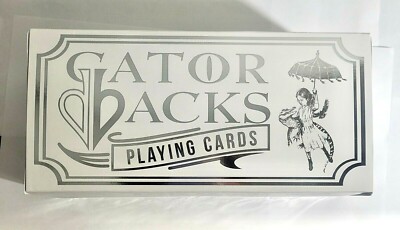 Gatorbacks Silver Playing Cards SEALED BRICK w/12 Decks Limited