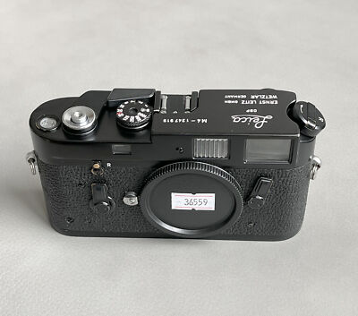Ex Leica M4 Rangefinder Film Camera Body No.124xxxx Black Paint w