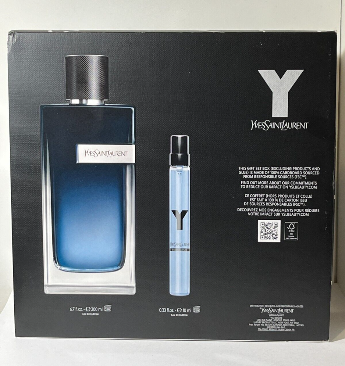 Yves Saint Laurent EDP 6.7 OZ/ 200ml + 0.3 OZ/ 10ml Perfume Box