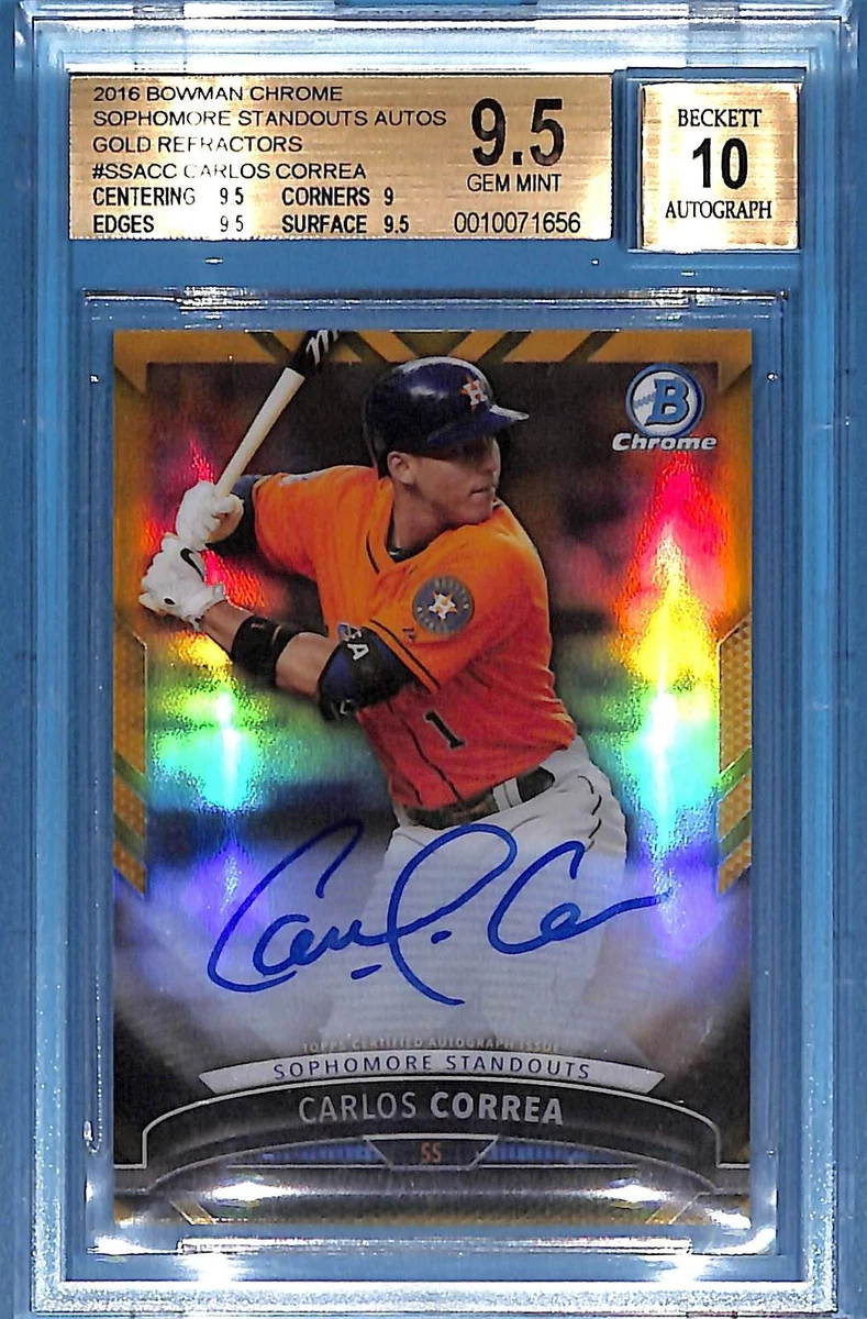 Bowman Carlos Correa Baseball Sports Trading Cards & Accessories