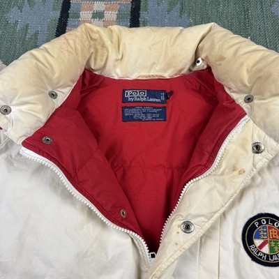Vintage 90s Polo Ralph Lauren Color Block Cookie Goose Puffer Ski