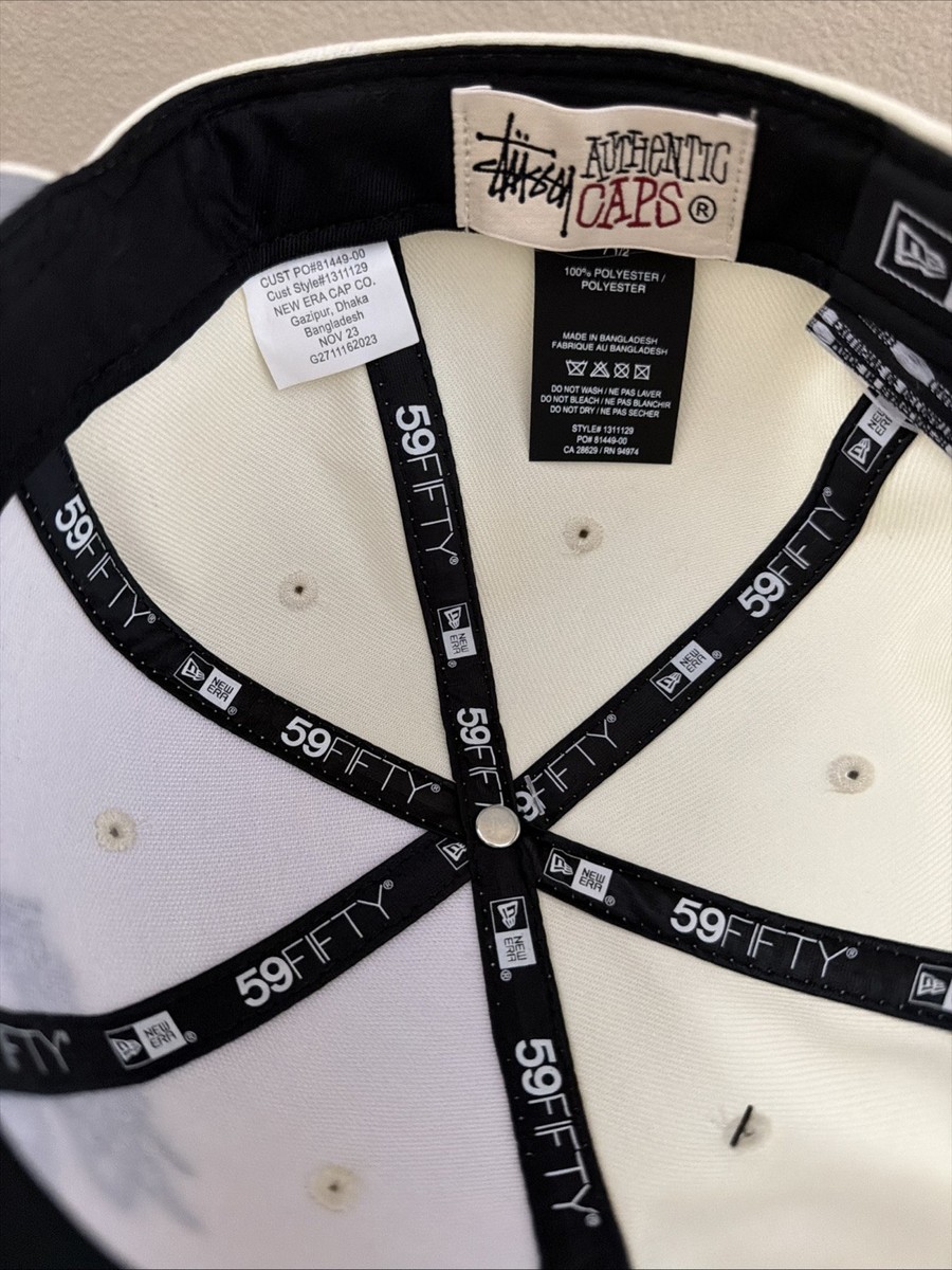 NWT Stussy 7 1/4 Hat New Era Stock 8 Eight Ball 59Fifty Cap Hat