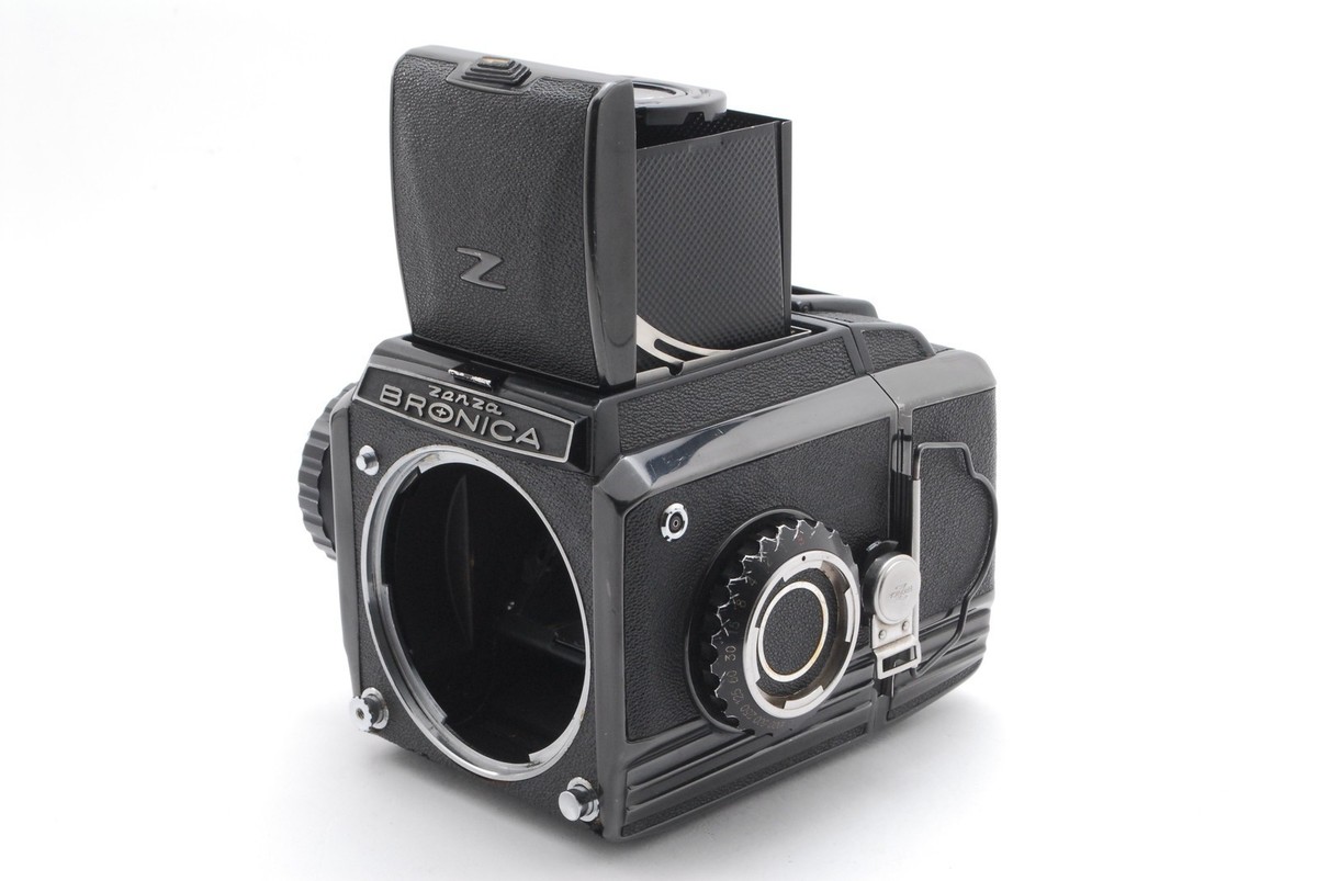 Near Mint】Zenza Bronica S2 Camera 6x6 Black w/Nikkor-P 75mm F2.8