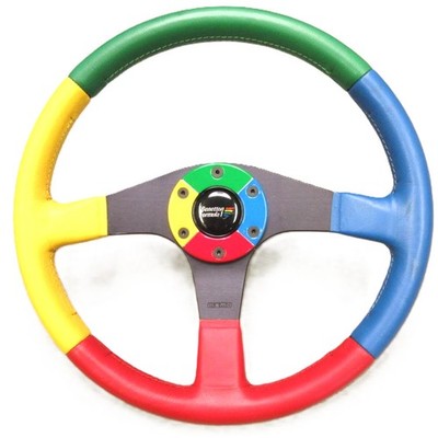 MOMO Benetton Formula 1 Steering Wheel 350mm 92 4-Color Leather