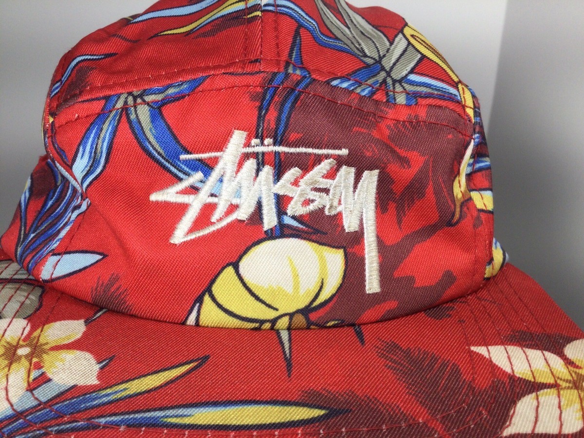 Stussy Floral Hawaiian 5 Panel Cap Hat Strap Back RARE 94974 | eBay