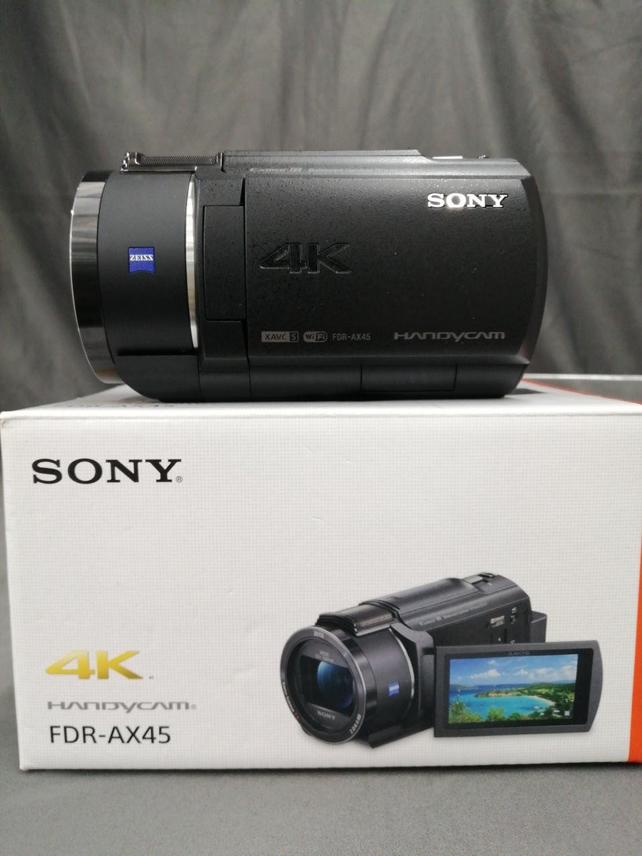 SONY Video Camera FDR-AX45A 4K Handycam Digital Video Black w/Box