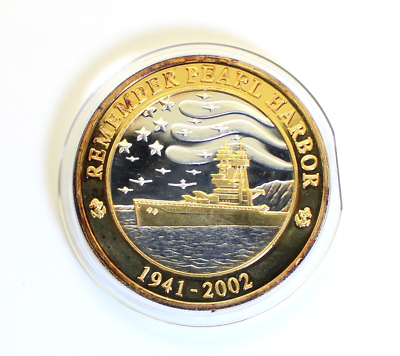 RARE Remember Pearl Harbor U.S.S. Arizona Memorial 1 Oz .999