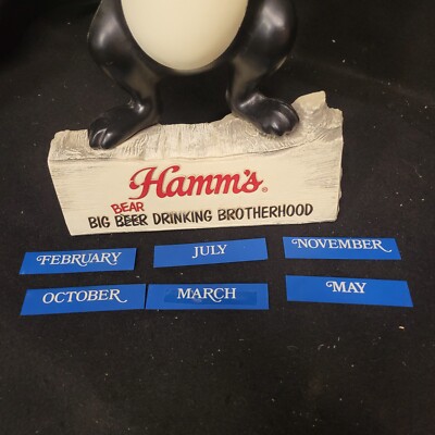 Vintage Late 50's - 1960's 3d Hamms Beer Bear 