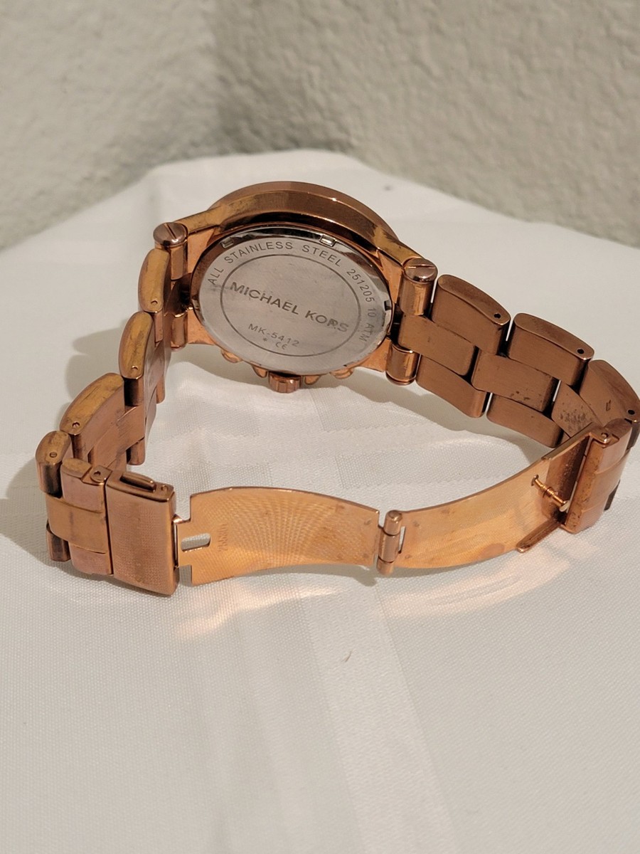 MICHAEL KORS, DYLAN WOMEN'S, ROSE GOLD TONE, CHRONOGRAPH WATCH
