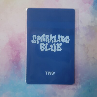 TWS Sparkling Blue 1st Mini Album photo card Sparkling Lucky