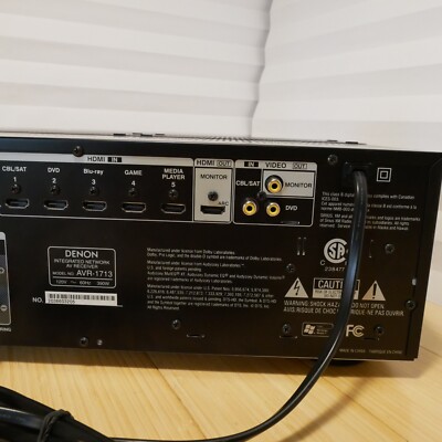 Denon AVR-1713 Integrated Network AV Receiver 6 HDMI Inputs Tested