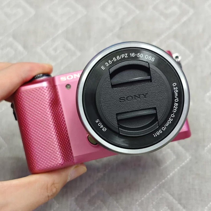 Sony Alpha a5000 Pink 20.1 MP Digital Camera with Sony OSS 16-50mm