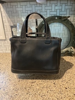 Coach Vintage Bleecker Satchel Bag 9303 & 9311 Black Glovetanned