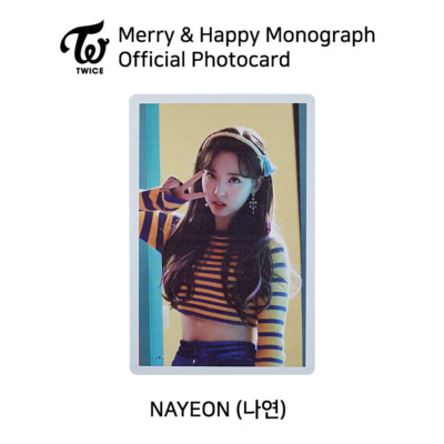 TWICE Merry & Happy Monograph Official Photocard Each Member KPOP