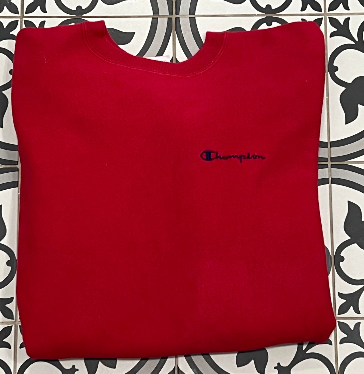 Vintage Champion Reverse Weave Red 1980s Crewneck Sweatshirt