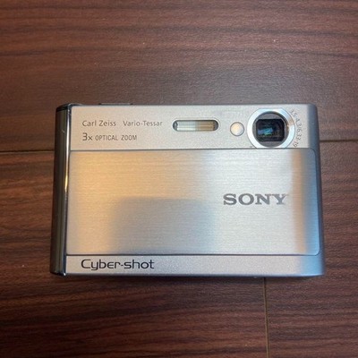 Sony Cyber-shot DSC-T70 8.1MP Digital Camera - Silver for sale