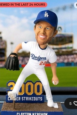CLAYTON KERSHAW 3000奪三振 ボブルヘッド 👑⚾️ Clayton Kershaw