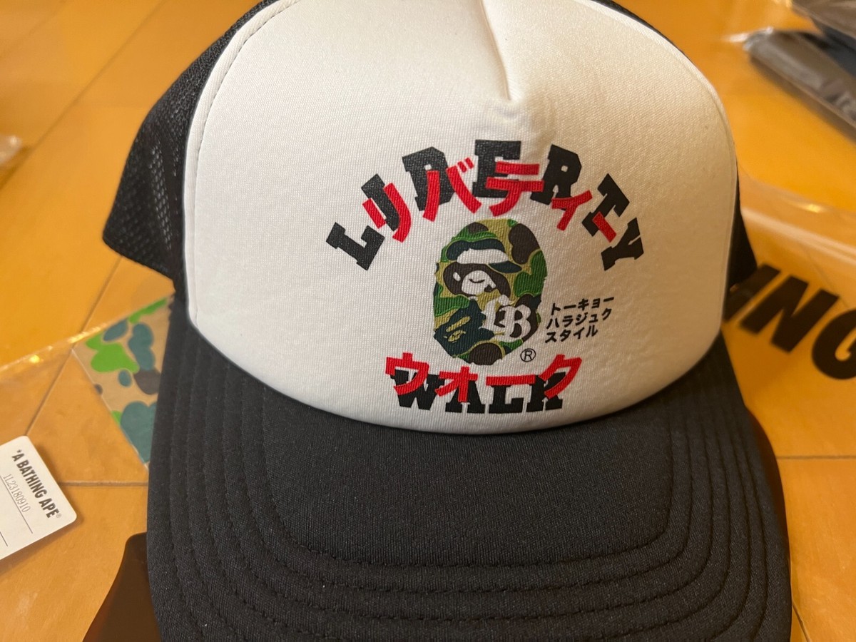 2025 Bape Liberty Walk LBWK bathing ape mesh cap new black free