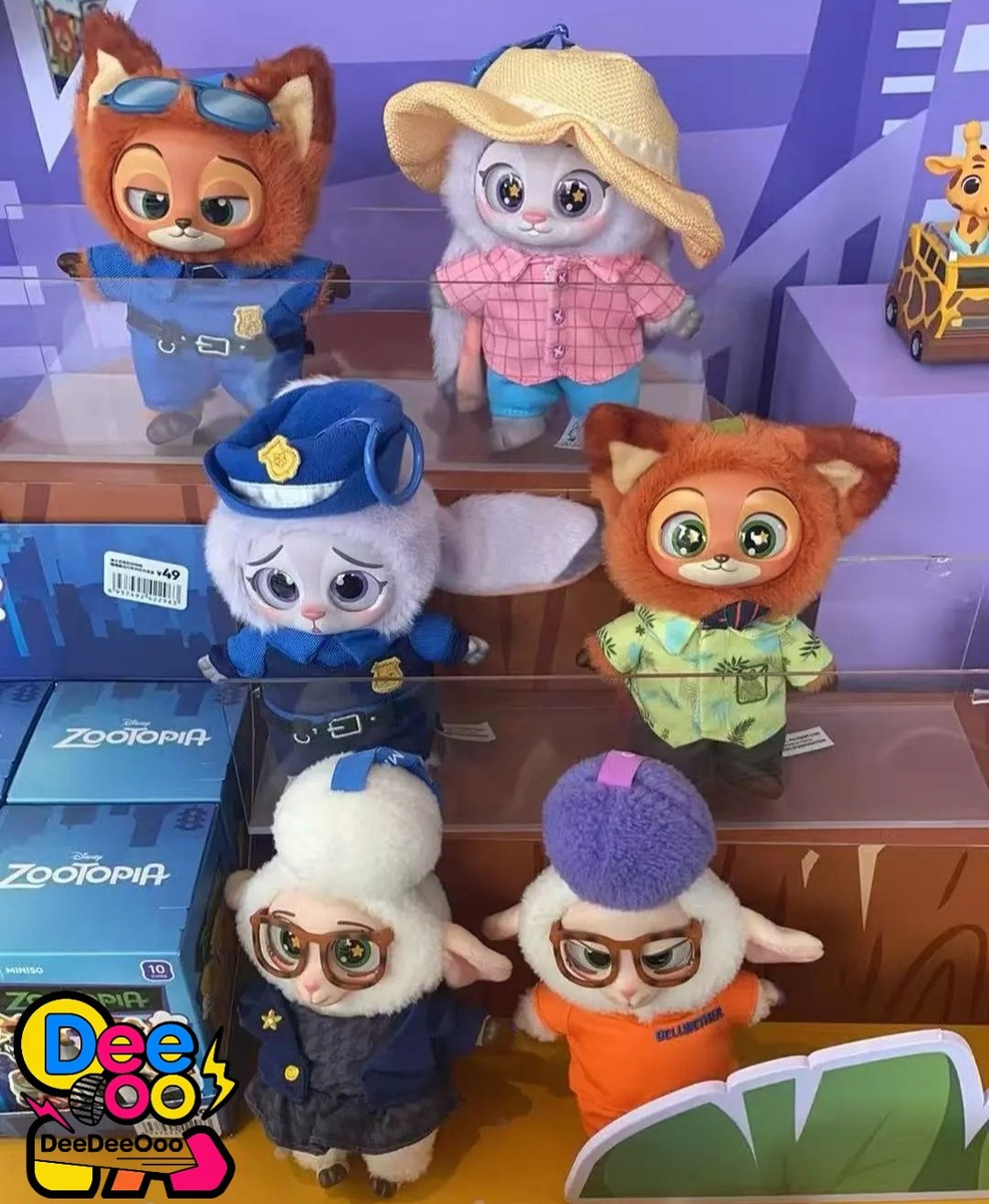 Genuine MINISO Disney Zootopia Series Vinyl Plush Pendant