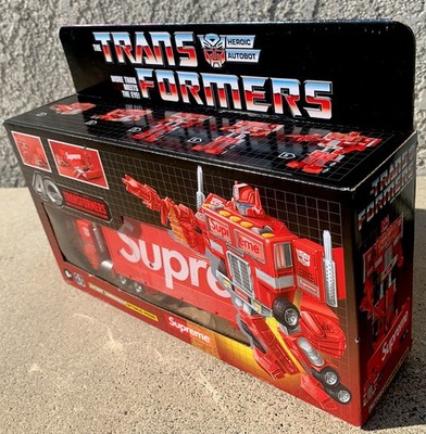 SUPREME SS25 LIMITED EDITION OPTIMUS PRIME G1 40TH ANNIVERSARY