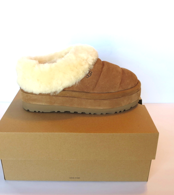 Ugg Tazzlita Slippers (Size 9) Womens Chestnut Suede Sheepskin