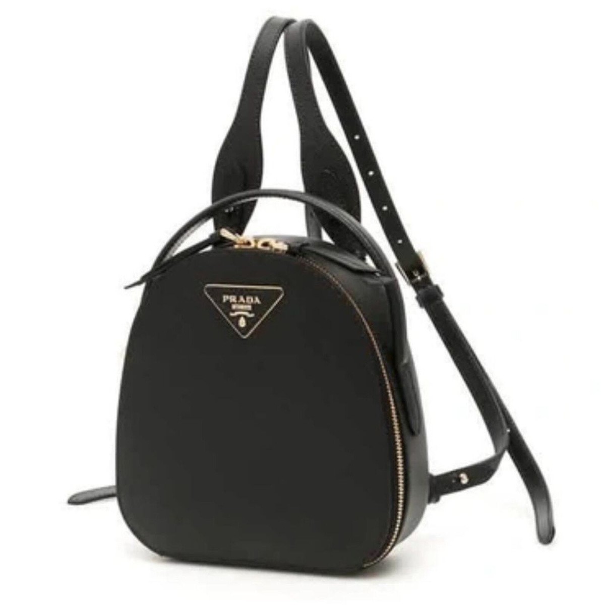 Authentic Prada Black Saffiano Lux Mini Odette Backpack | eBay