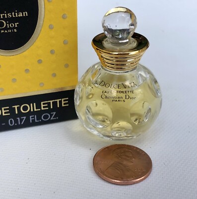 💝MINIATURE Vintage Original DOLCE VITA Christian Dior EDT 5ml
