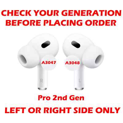 Grade B Left Apple AirPods Pro 2nd Gen USB-C, Model 3048 | eBay