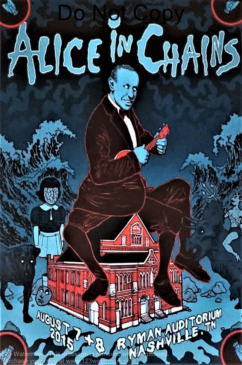 Alice in Chains Poster Carddstock Concert Poster - 12