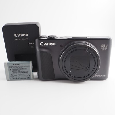 Mint] Canon PowerShot SX730 HS Digital Camera black w/Battery