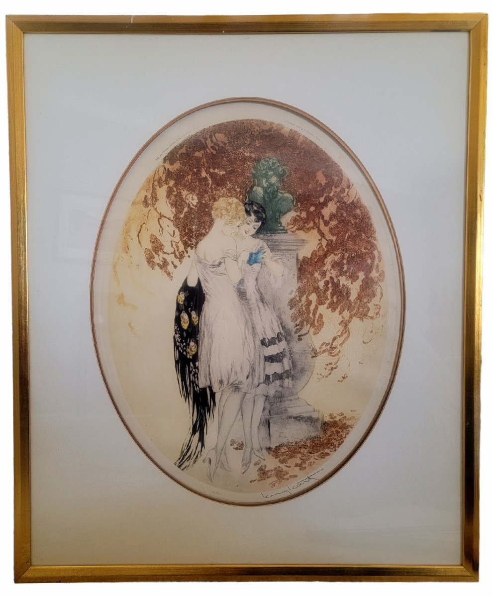 Louis Icart Signed Original Etching 1928 Artists Proof A/211