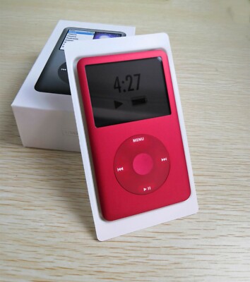 NEW 256GB SSD Flash Custom Apple iPod Classic 7th Gen Red Black