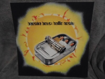 RARE PROMO Beastie Boys LP FLAT POSTER Hello Nasty hip hop BIZ