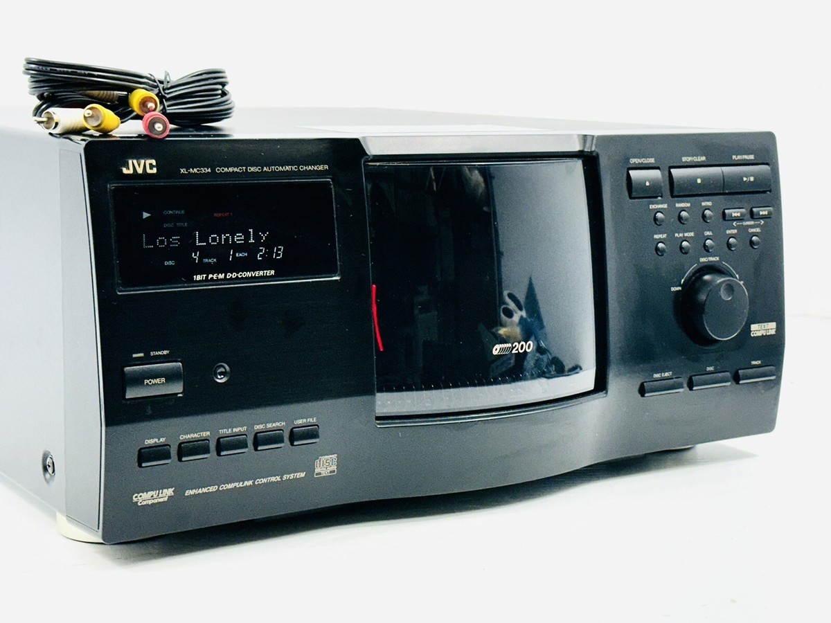 JVC XL-MC334BK 200 Disc CD Change With Audio Cable Works Well
